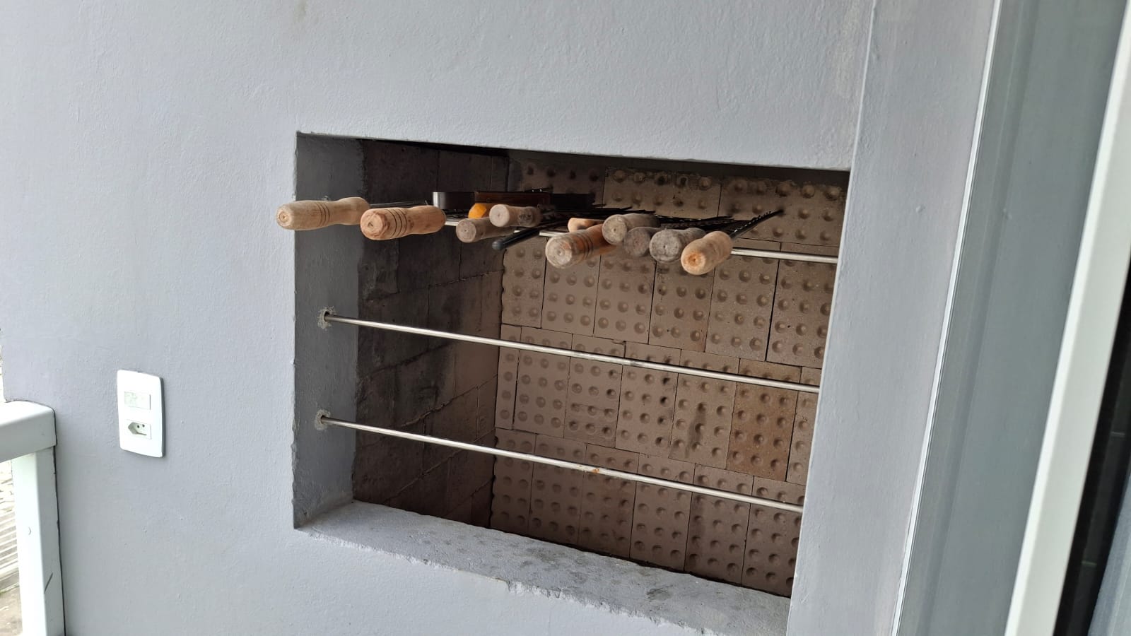Churrasqueira na varanda